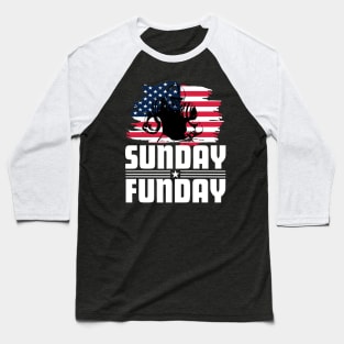 American Football Fan - Sunday funny Baseball T-Shirt